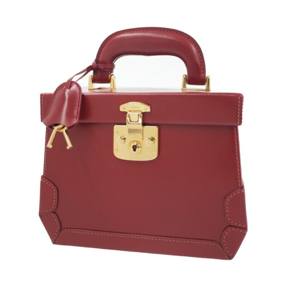 Gucci Red red vanity Lock leather Lady bag - Picture 2 of 9